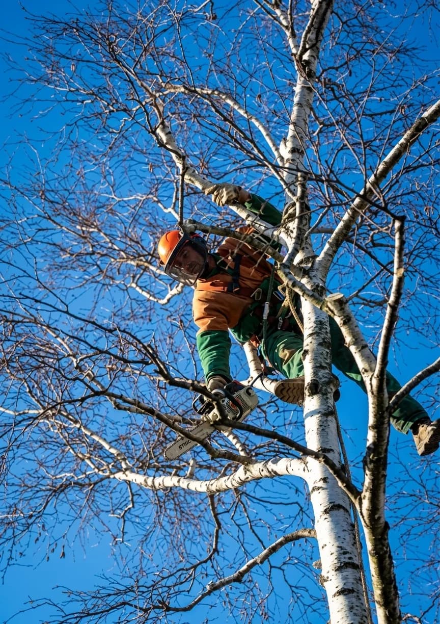 élagueur en action